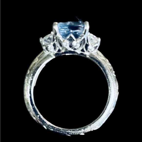 Tacori for Diamonique ring size 6 price is firm ring is rare - Picture 6 of 6